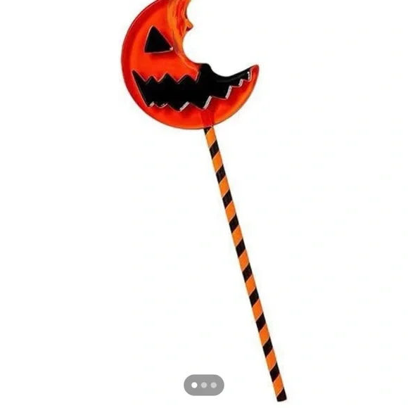 Halloween Pumpkin Lollipop Stick - Orange and Black