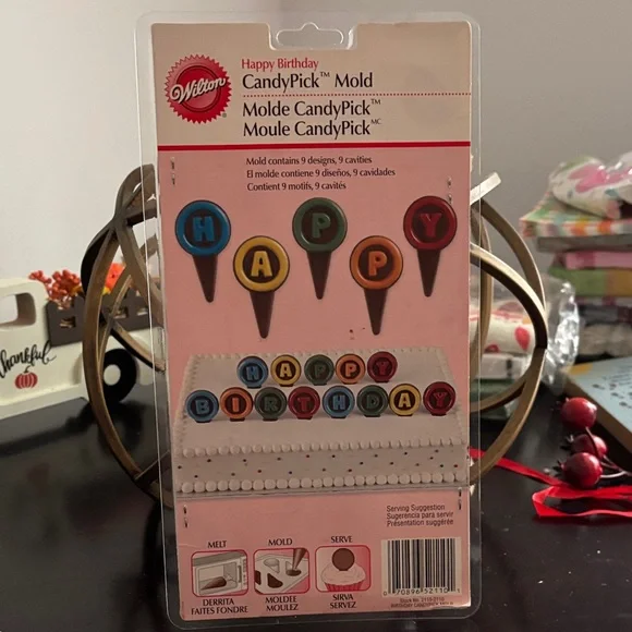 Wilton CandyPick Mold - Vibrant Birthday Colors