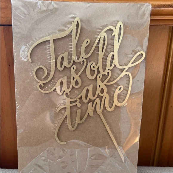 Gold Cake Topper