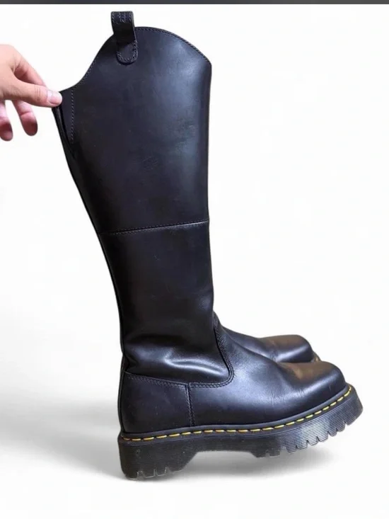 Dr. Martens Amayaah Knee High Black Boots