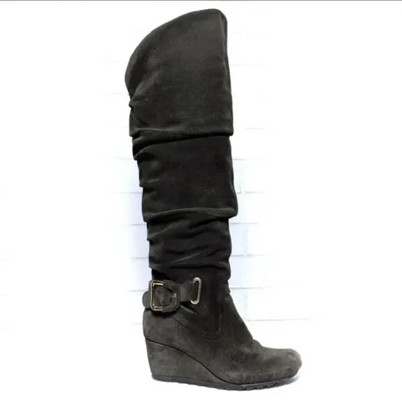 EARTHIES Raphaelle Suede Over the Knee Boots 7.5