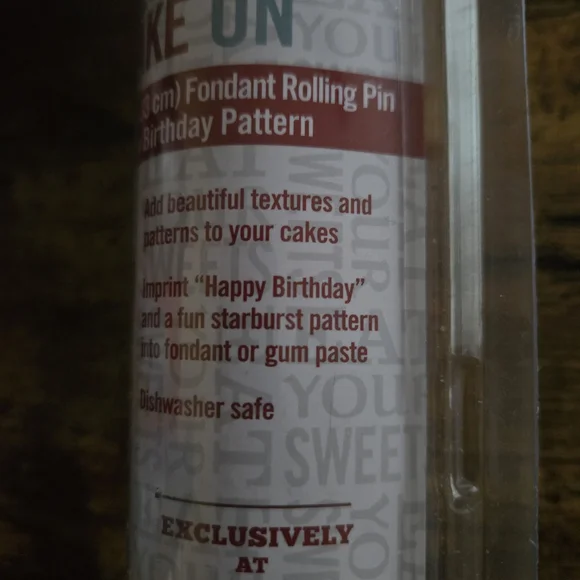 Happy Birthday Fondant Rolling Pin