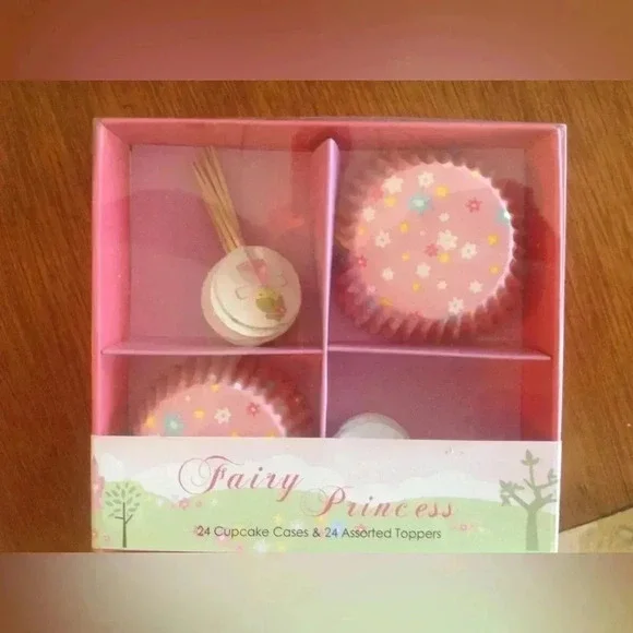 FAIRY PRINCESS PARTY PACK CUPCAKE LINERS CASES (24) NIP