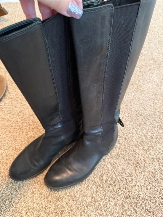Franco Sarto Black Tall Riding Boots