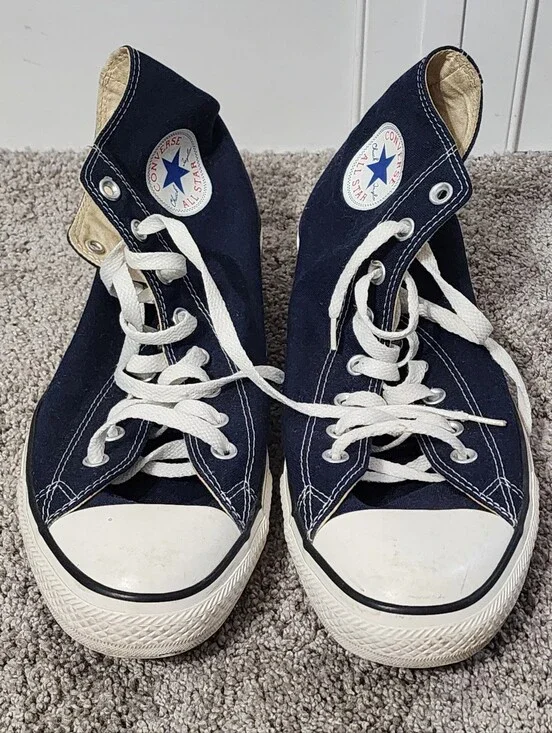 Converse Chuck Taylor All Star Mens Size 12, High Tops Navy Blue, Minimal Wear