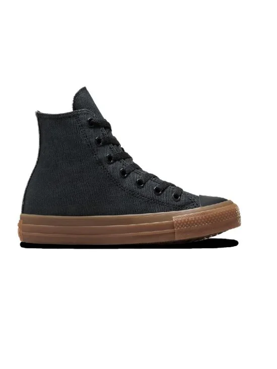 Converse Unisex Child Chuck Taylor All Star High QL Shoes, Black/Brown, 12