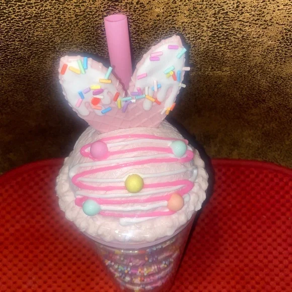 Colorful Sprinkle Bunny Ears Easter Cup