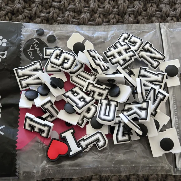 Black and White Letter Party Decorations