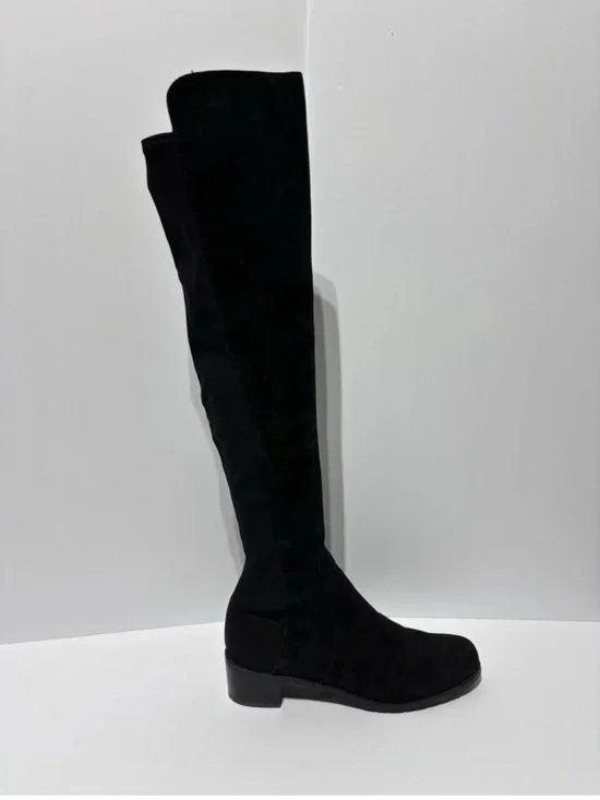 Stuart Weitzman Women’s Reserve Black Suede Over The Knee Boots, Size 8.5 N