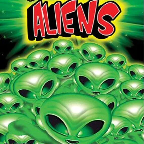 Glow in The Dark Alien Figurines Pack of 100 Party Favors and Cake Toppers