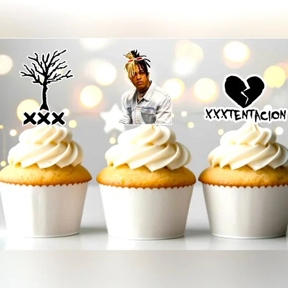 Xxx tentacion rapper cupcake toppers lot