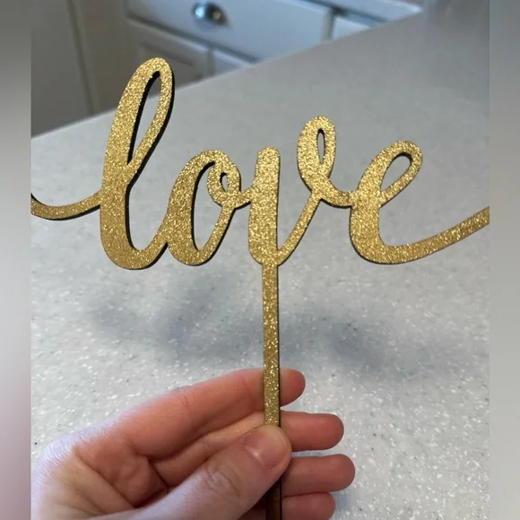 Love cake topper