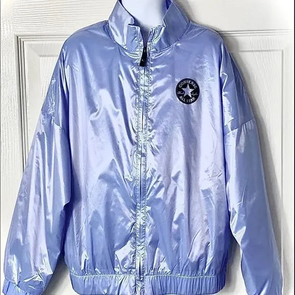 CONVERSE Girls Taffeta Bomber Lightweight Jacket
