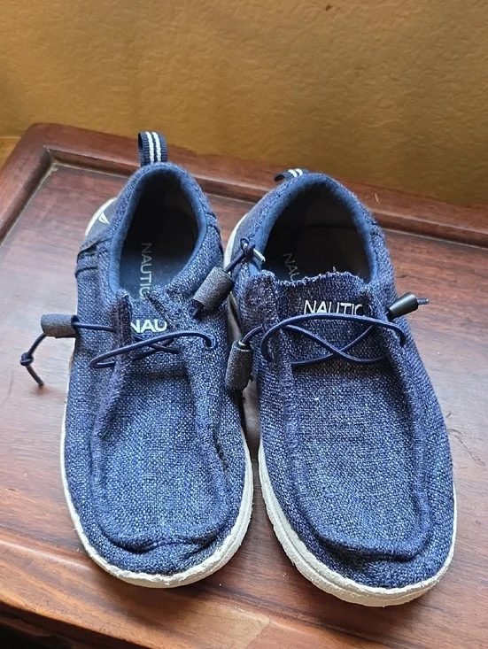 Nautica Men’s Navy Slip-On Canvas Loafers