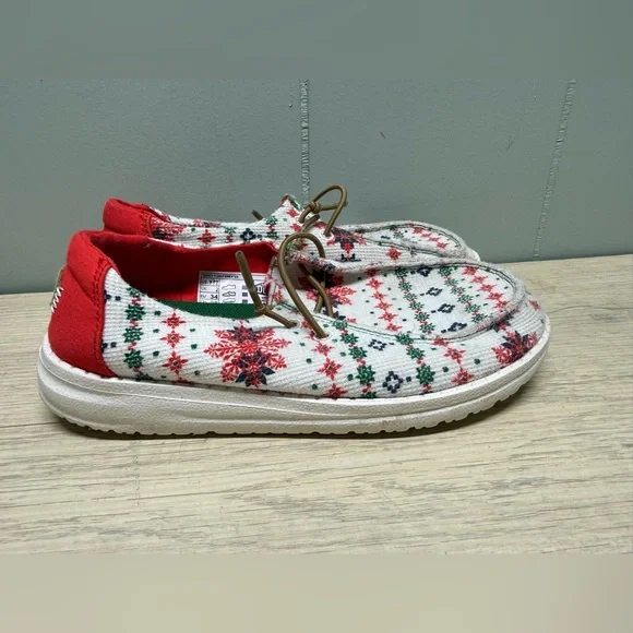 Hey Dude Kids Ugly Sweater Wendy Shoes