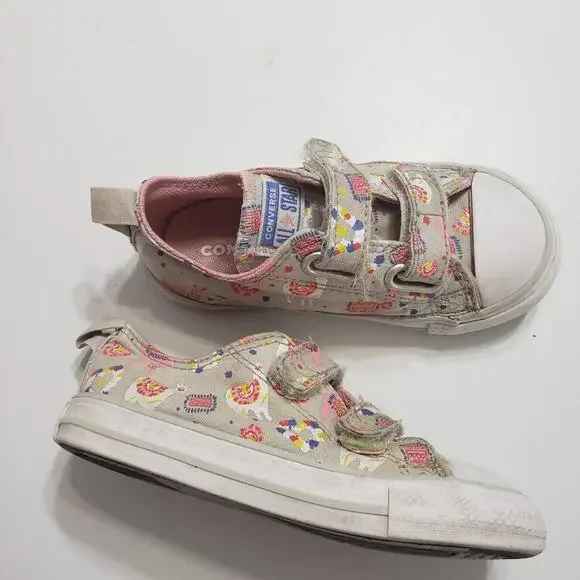 Converse Chuck Taylor All‎ Star Unisex Infant 8 Sneakers Llama Pattern Low Top