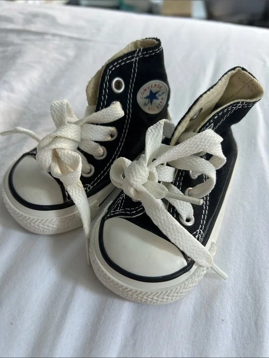 Converse Black and White Baby/Toddler High-Top Sneakers