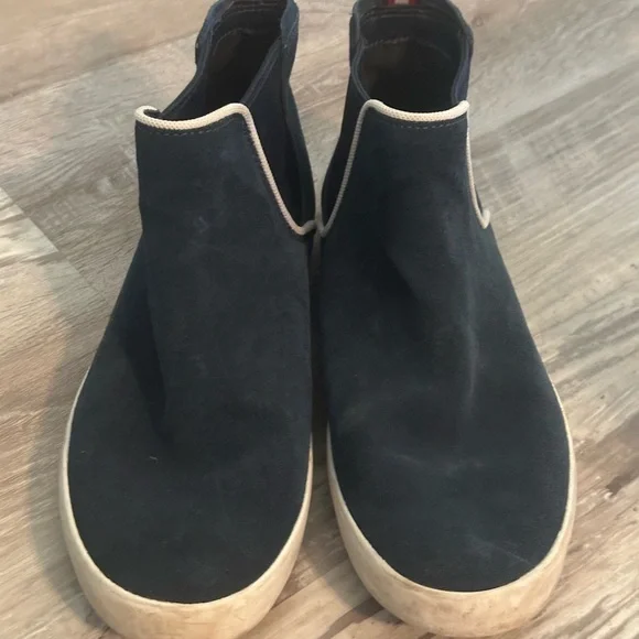 Lacoste Kids Moccasins - Navy and White