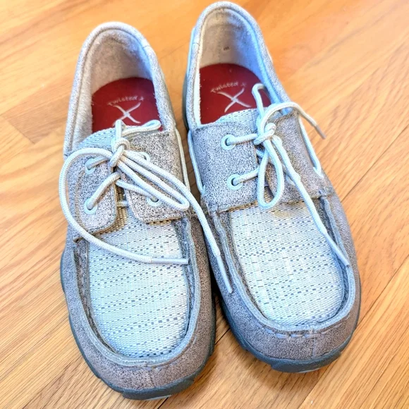 Twisted X Youth Boat Shoes SIze 4