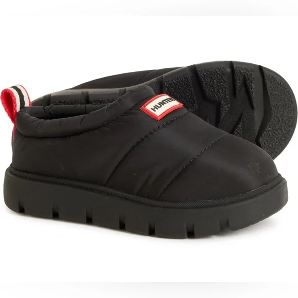 Hunter Black kid’s clog Slip-On Shoes