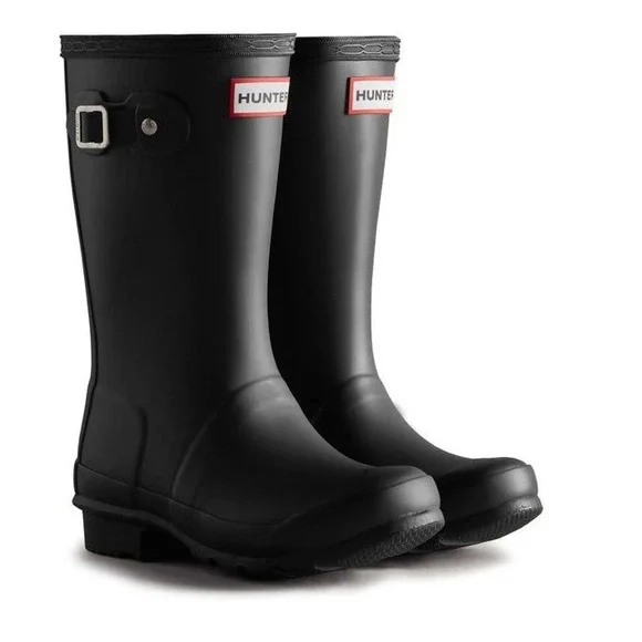 NWB‎ Hunter Big Kids Original Rain Boots size 1 Black EU32