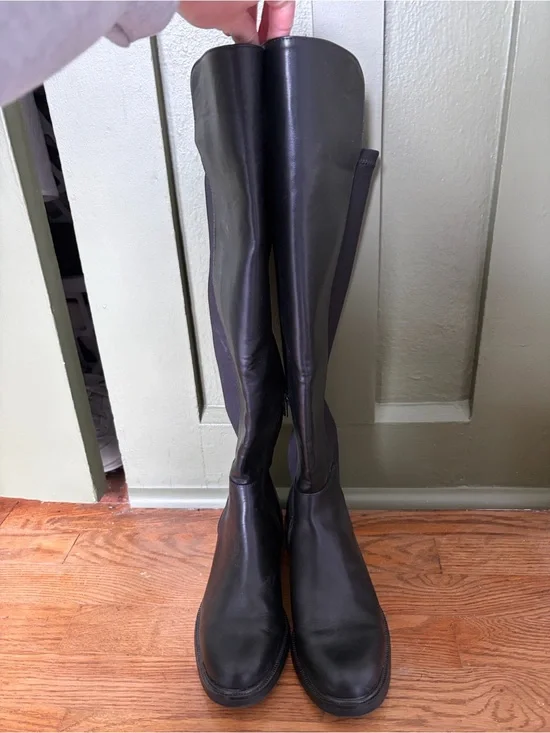 Target Black Over-the-Knee Leather Riding Boots