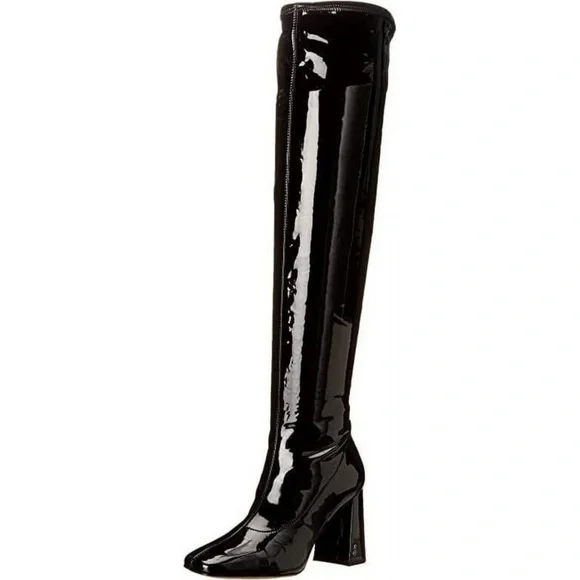 Sam Edelman Cosette Patent Square Toe Over-The-Knee‎ Boots