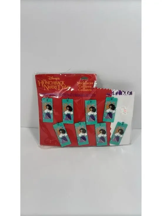 Vintage Hunchback Of Notre Dame 8pc Esmeralda Necklace Party Favors