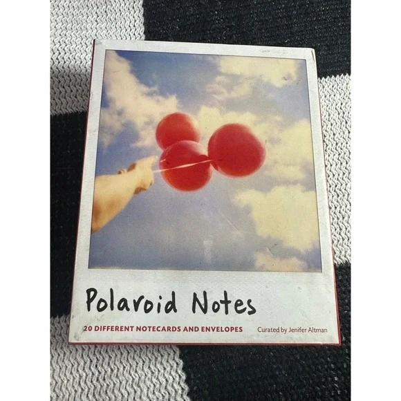 Polaroid, notecards and envelopes