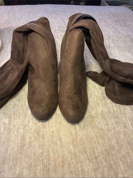 Chestnut Suede Over-the-Knee Women's Boots