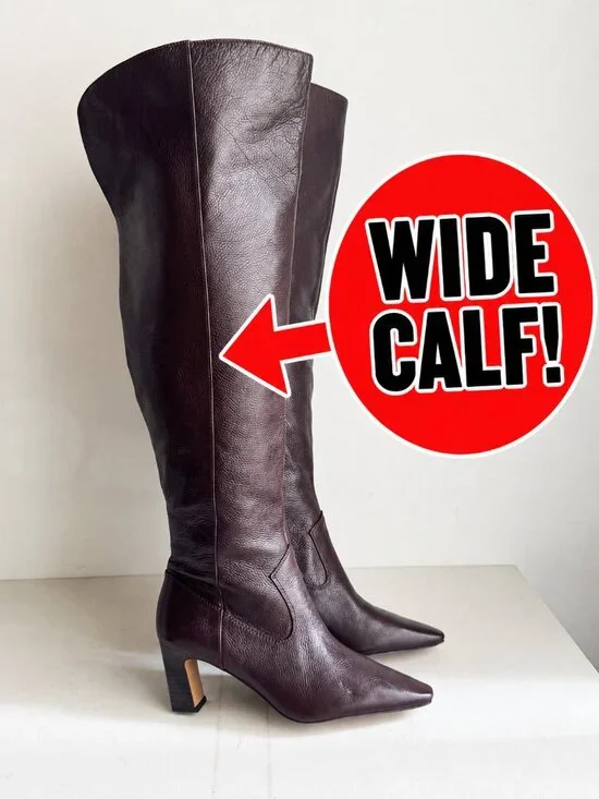 Vince Camuto Anthropologie Shalie 2  Boot Oxblood Burgundy 9.5 WIDE CALF