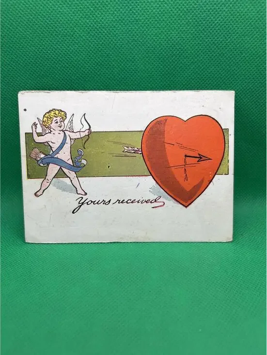 Vintage Cupid Valentine's Day Postcard =box5 -box5
