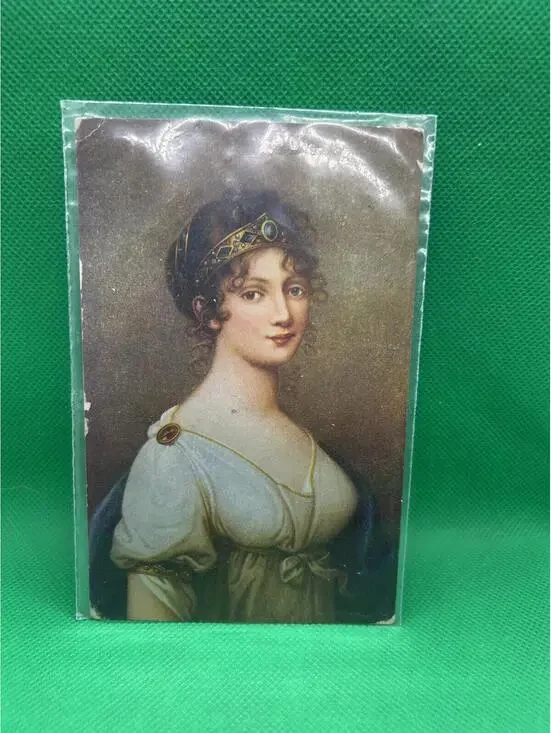 Vintage Queen Louisa Postcard with Historical Portrait - Box1