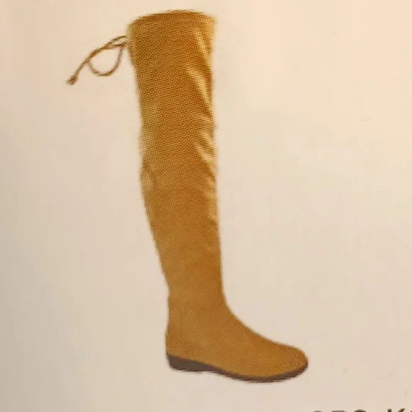 SO Womens thigh high boots, NIB, 7.5, Tan