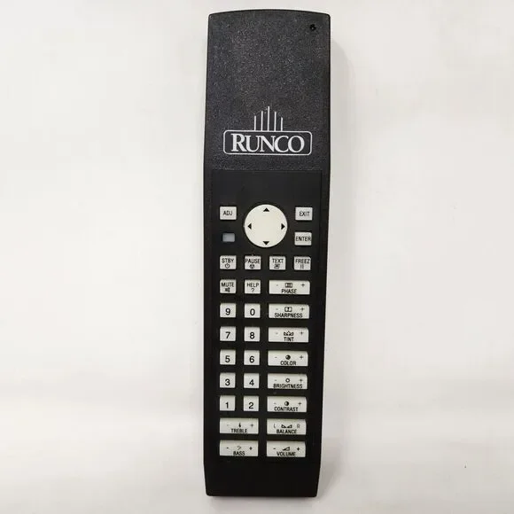 RUNCO R763113 DTV-1100HD PROJECTOR REMOTE CONTROL BLACK TESTED WORKS