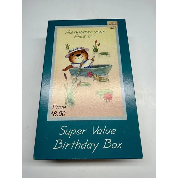 Vintage Enfield Stationers Super Value Birthday Box 19 Assorted Cards Envelopes