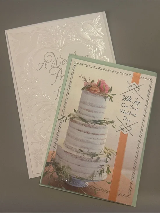🌻 Bundle of 2 DaySpring Religious Wedding Cards