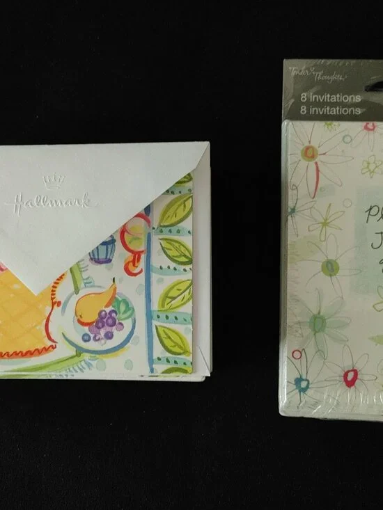 Invitations ~ Hallmark 'Come & Enjoy' (30) and Tender Thoughts (Packet of 8)