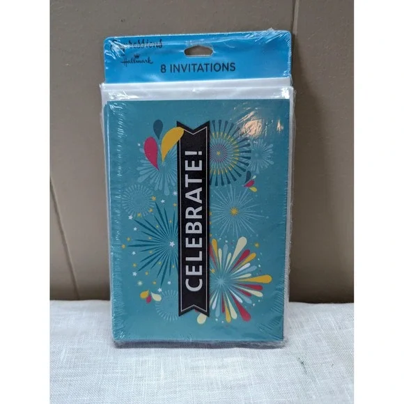 8 Celebrate Invitation Cards - RSVP Form Inside - Expressions‎ from Hallmark