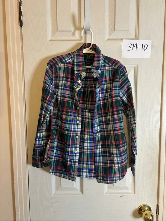 Ralph Lauren Boys Multicolor Plaid Button-Down Shirt