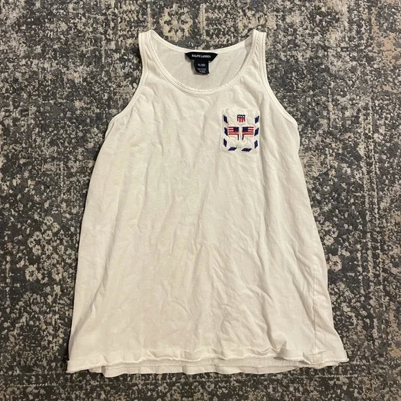 Ralph Lauren white tank top girls