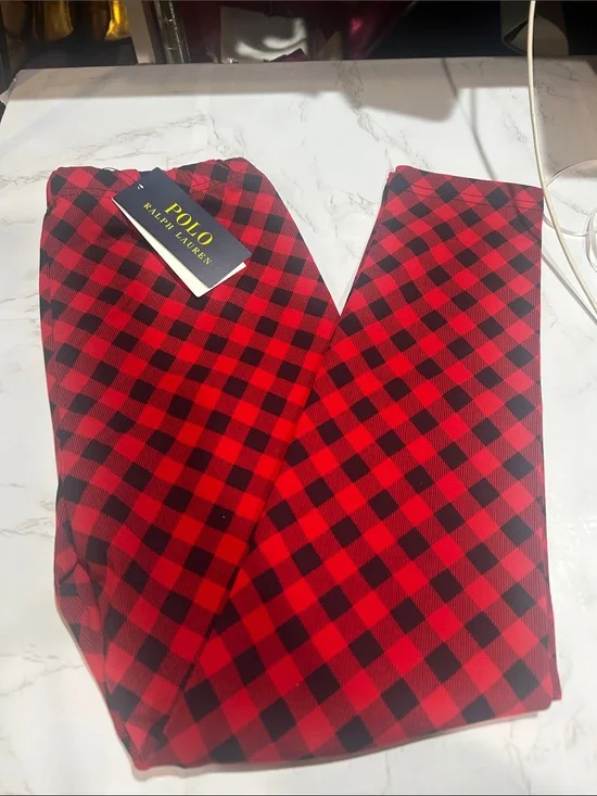Ralph Lauren Red and Black Buffalo Check Lounge Pants