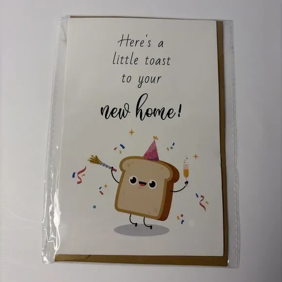 Funny Toast Pun New Job Card for Him Her, New Chapter Congratulation Card Gift f