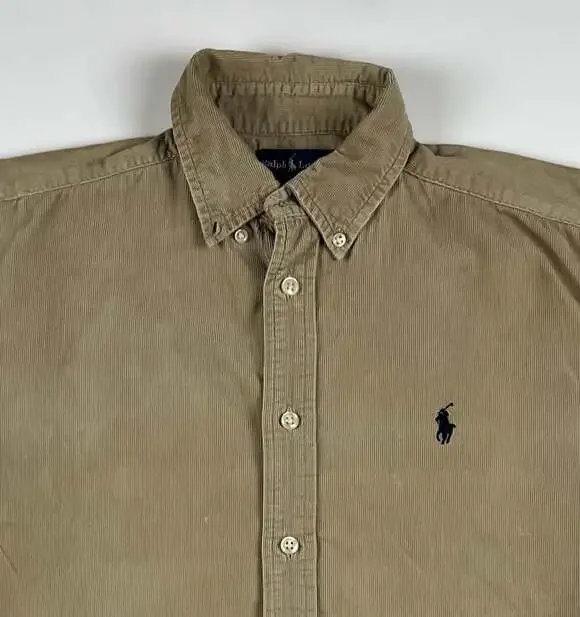 Polo Ralph Lauren Boys Size L (16/18) Long Sleeve Corduroy Button-Down Shirt