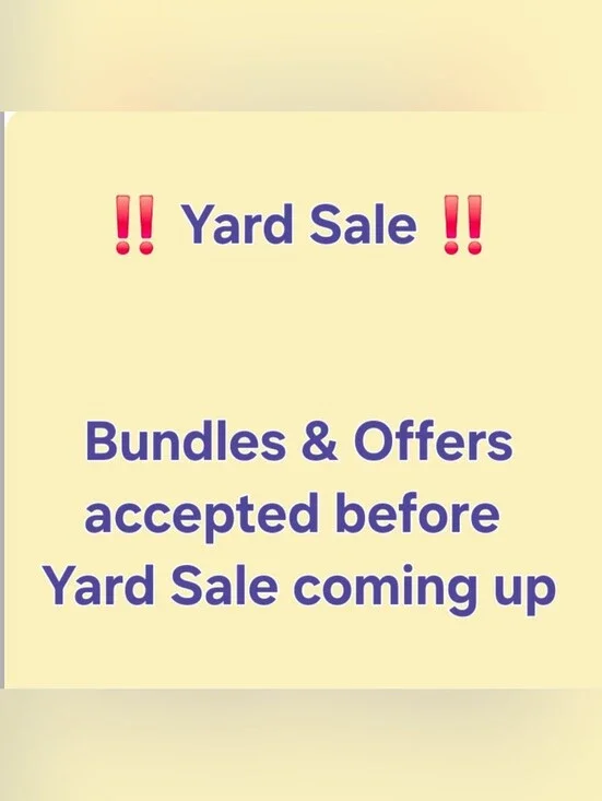 Yard Sale Promotional Poster - Yellow