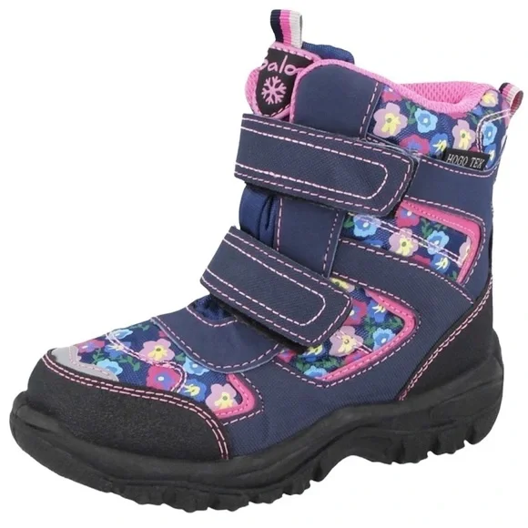 Baby girl Snow / winter boots by Galop with floral print Size 7