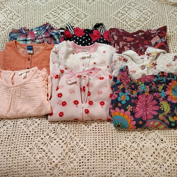 Bundle Lot Of 9 Girls Size 18-24 Months A3