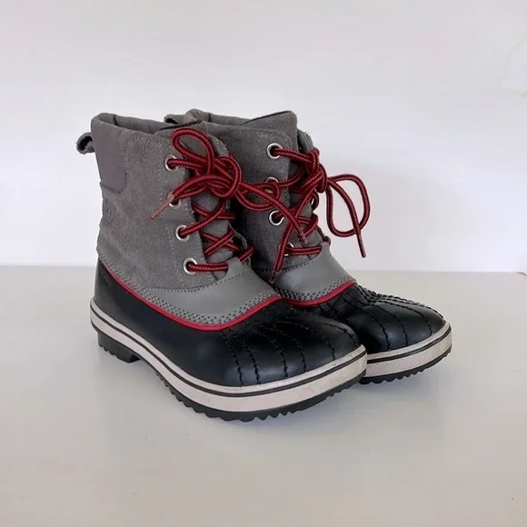 Sorel Slimpack II Youth Big Kids Lace Waterproof Winter Snow Boots, size 4