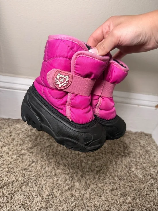 Kamik Kids Pink Snow Boots Size 7