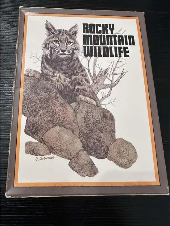 Vintage Rocky Mountain Wildlife Bobcat Note Cards 8 Designs Factory Sealed
